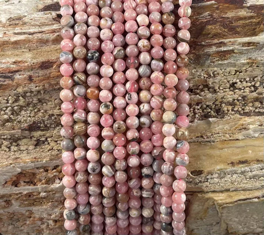 Rhodochrosite Round 4mm-1